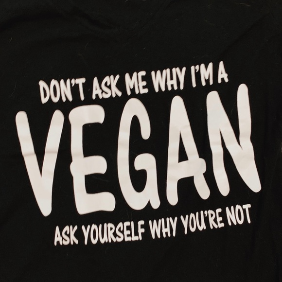 black vegan tee - Picture 1 of 2